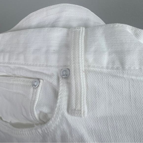 MOTHER MR | NEW Tooth & Nail The Neat White Jeans Straight Leg Neutral Summer 36 - Picture 10 of 13